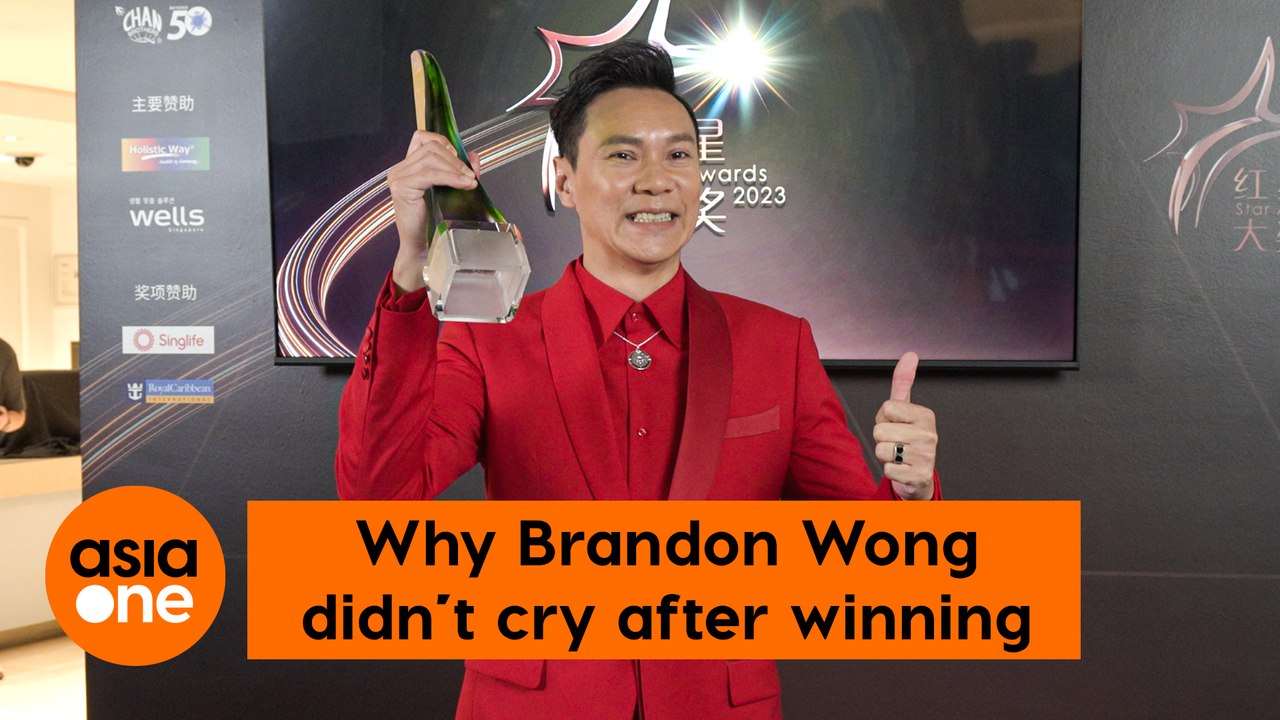 Star Awards 2023 Brandon Wong wins his first performance award video Dailymotion