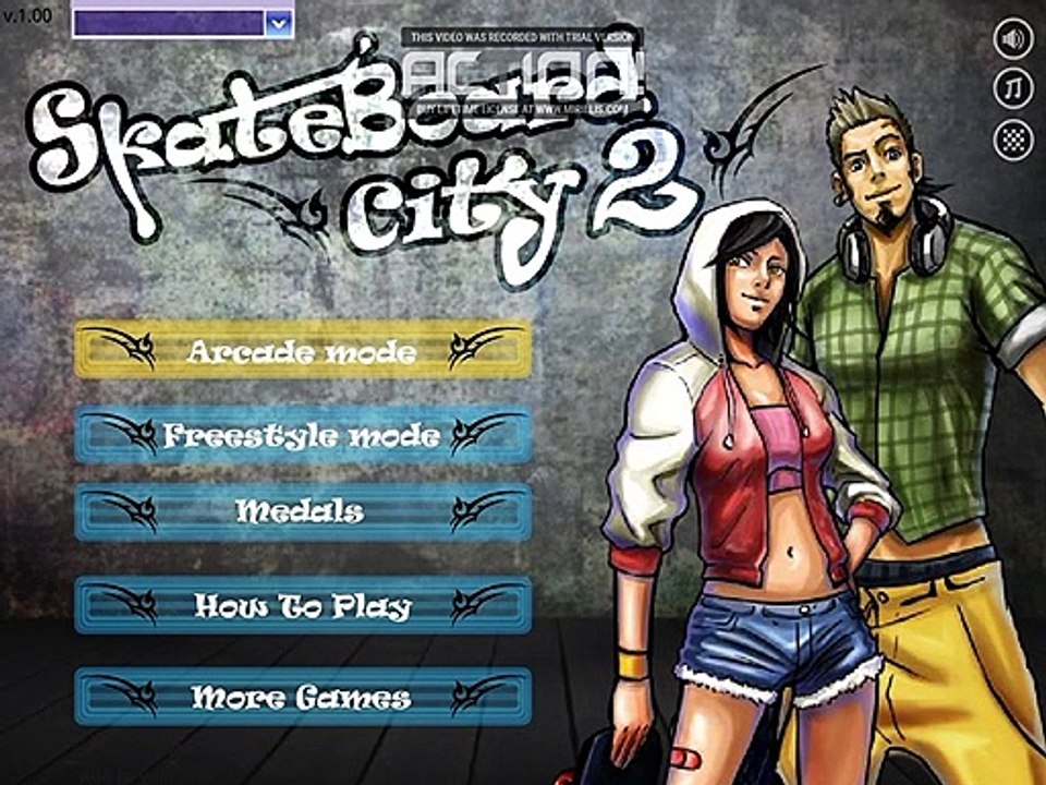 Skateboard City 2 Main Menu Soundtrack Vidéo Dailymotion