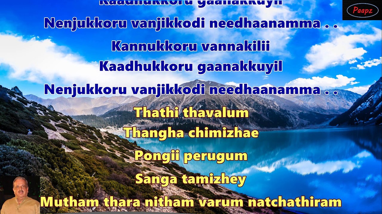 Rasathi Unne Karaoke with Lyrics Tamil Movie English Lyrics
