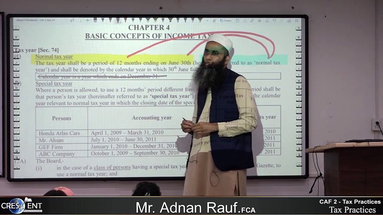 CAF2 Lecture 1 Tax sir Adnan Rauf 2023 video Dailymotion