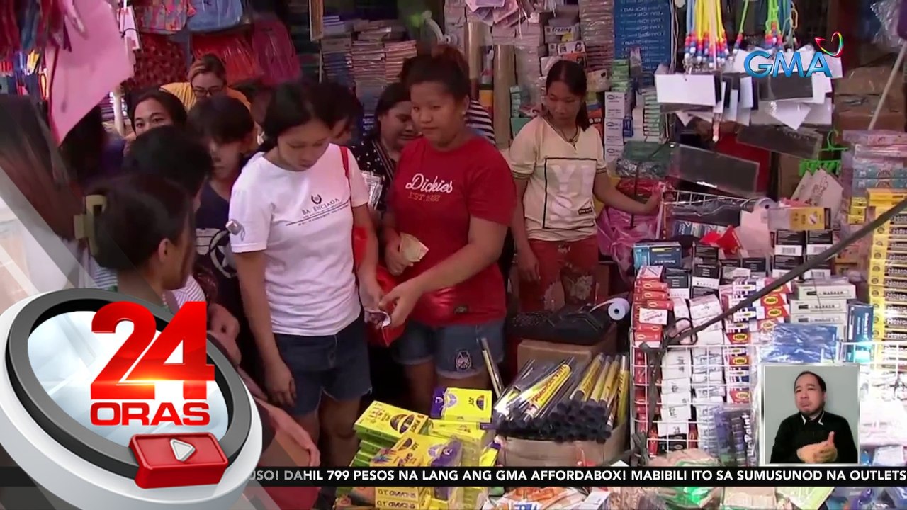 School supplies sa Divisoria at Baclaran, patuloy na dinarayo kahit nagmahal 24 Oras video