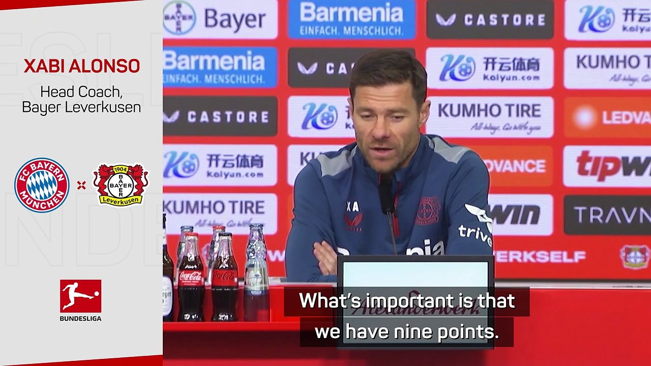 'The table isn't important' Alonso on Leverkusen's Bundesliga top