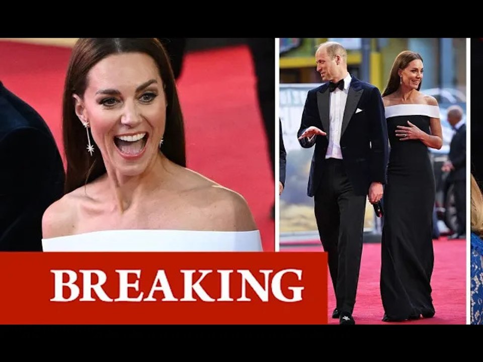 Kate dazzles as she and William greeted by Tom Cruise waiting on Top