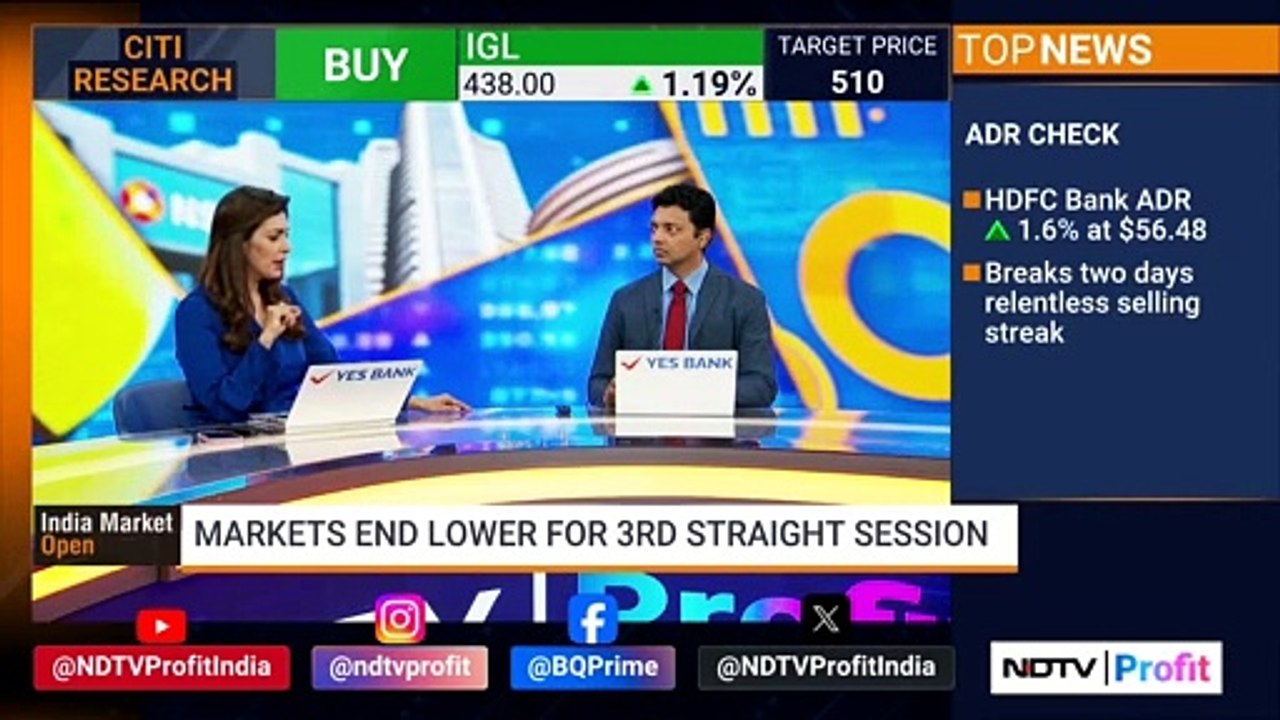HDFC Bank ADR Rises India Market Open NDTV Profit video Dailymotion