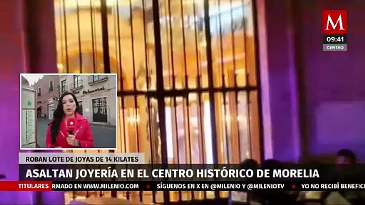 Roban joyería en el centro de Morelia, Michoacán Vídeo Dailymotion