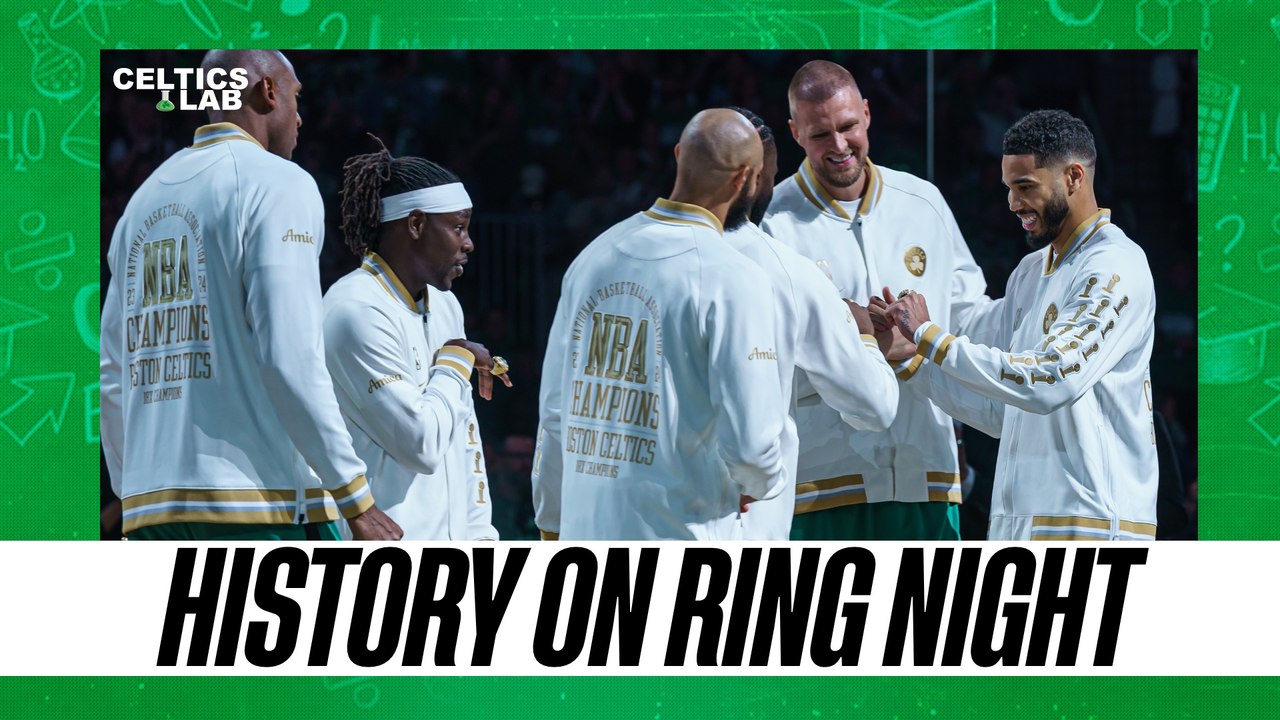 Celtics make Ring Night historic Celtics Lab video Dailymotion