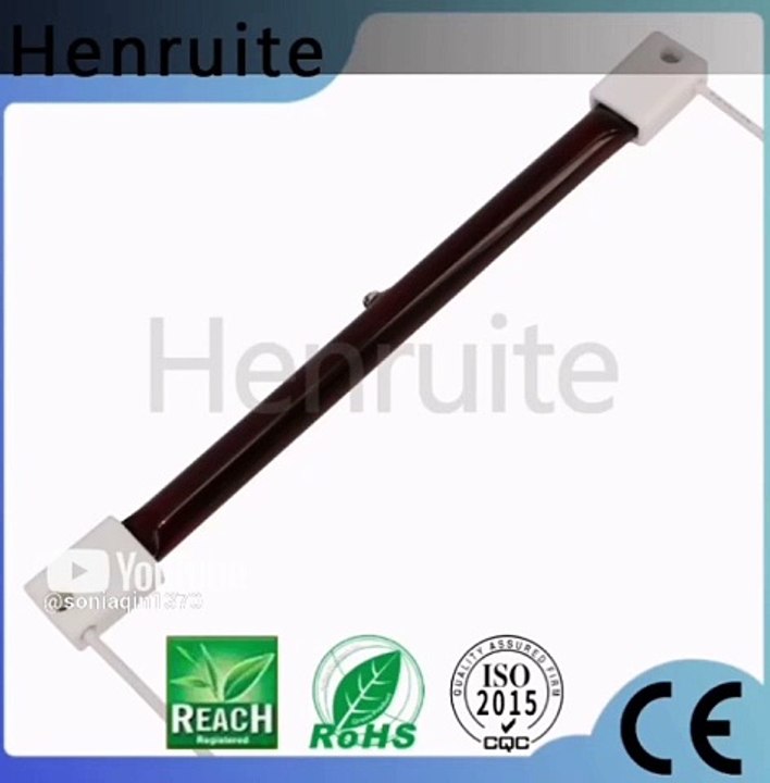 Hengruite Ruby Quartz Near Infrared ruby halogen heat tube short wave