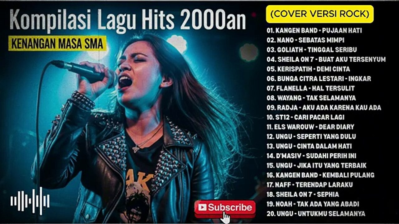 KOMPILASI LAGU POP HITS 2000AN INDONESIA FULL ALBUM (COVER VERSI ROCK(03)