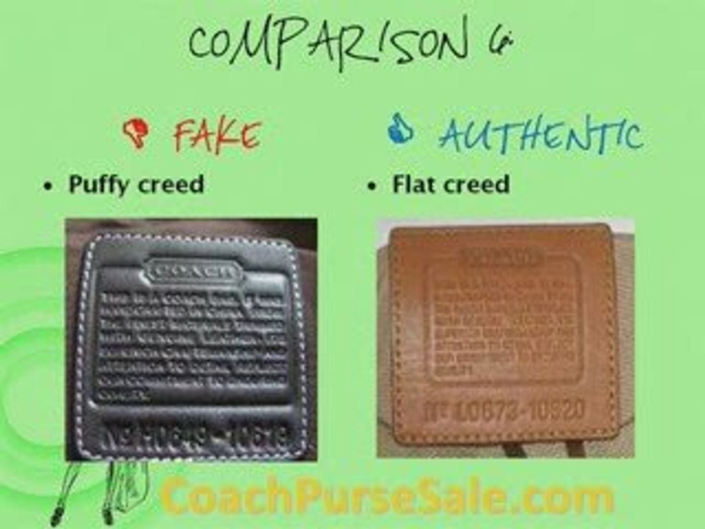 Coach Creed Original Vs Fake