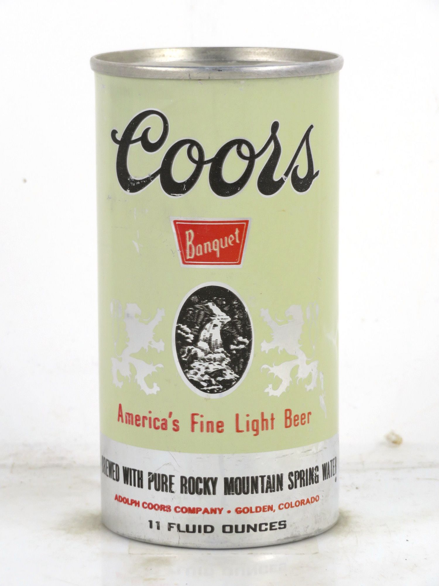1964 Coors Banquet Beer 11oz Flat Top Can 5125 Golden, Colorado sold