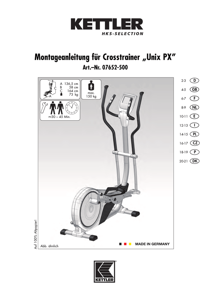 Kettler Cross Trainer Spare Parts Reviewmotors.co
