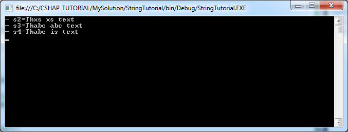 C String and StringBuilder