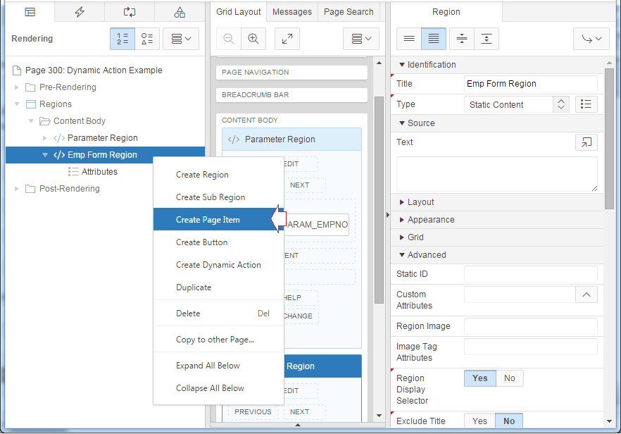 Oracle APEX Dynamic Action
