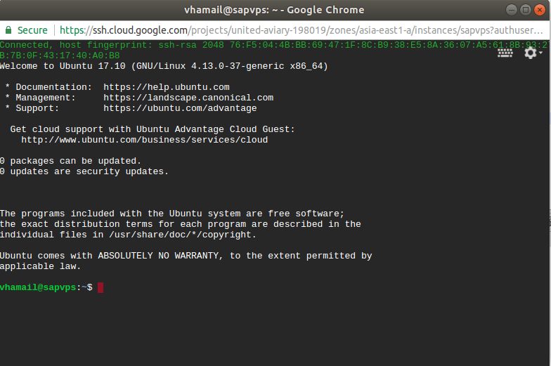 Create free VPS on Google Cloud