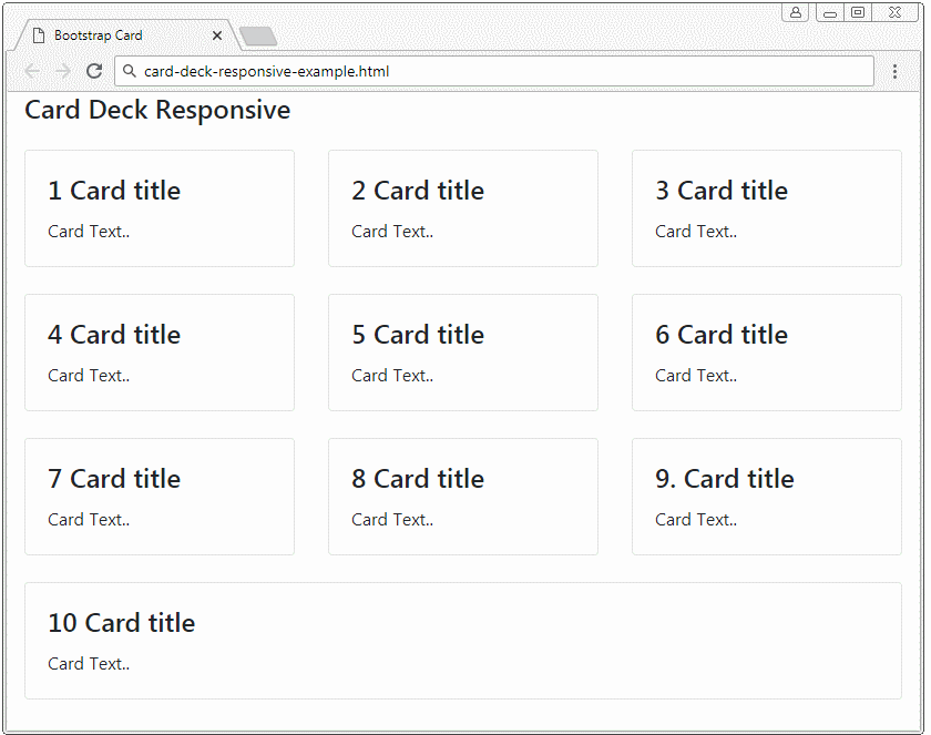 Bootstrap Card