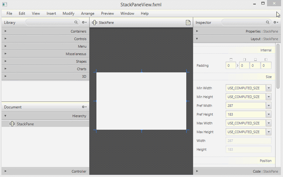 Le Tutoriel de JavaFX StackPane Layout