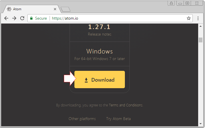 Installer Atom Editor