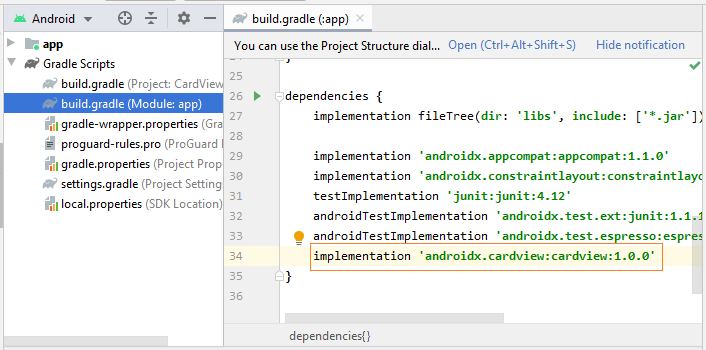 Le Tutoriel de Android CardView