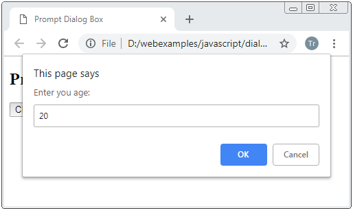 Hộp thoại Alert, Confirm, Prompt trong Javascript