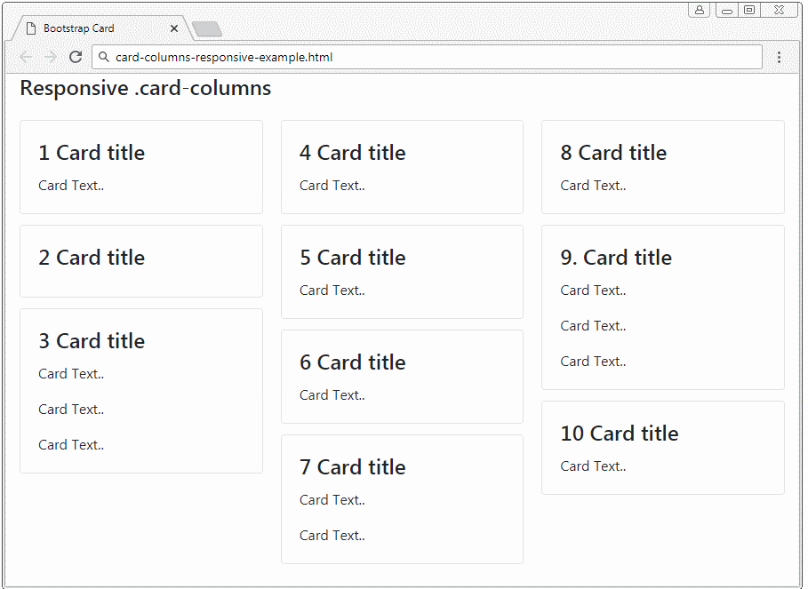 Bootstrap Cards Tutorial with Examples