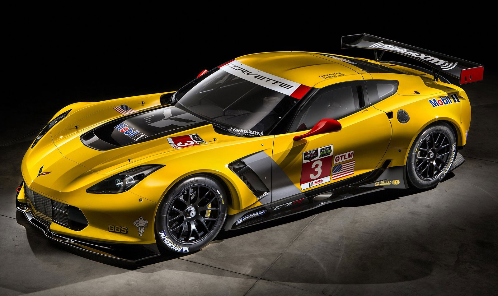 Chevrolet Corvette C7.R race car sister of the Z06 Corvette C7R Racer
