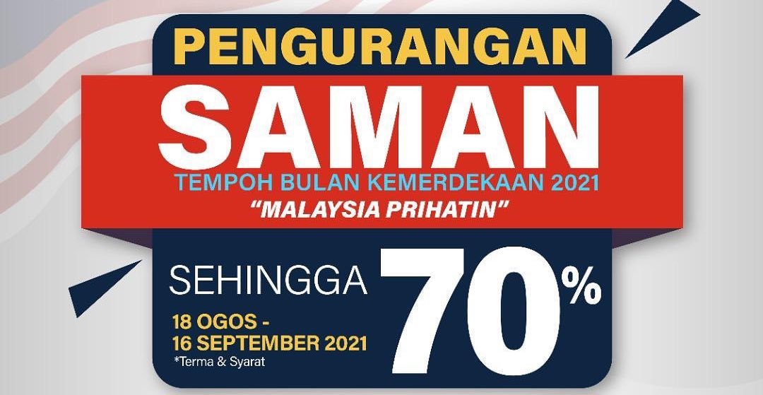 JPJ offering up to 70 discount for saman, 'Merdeka sales