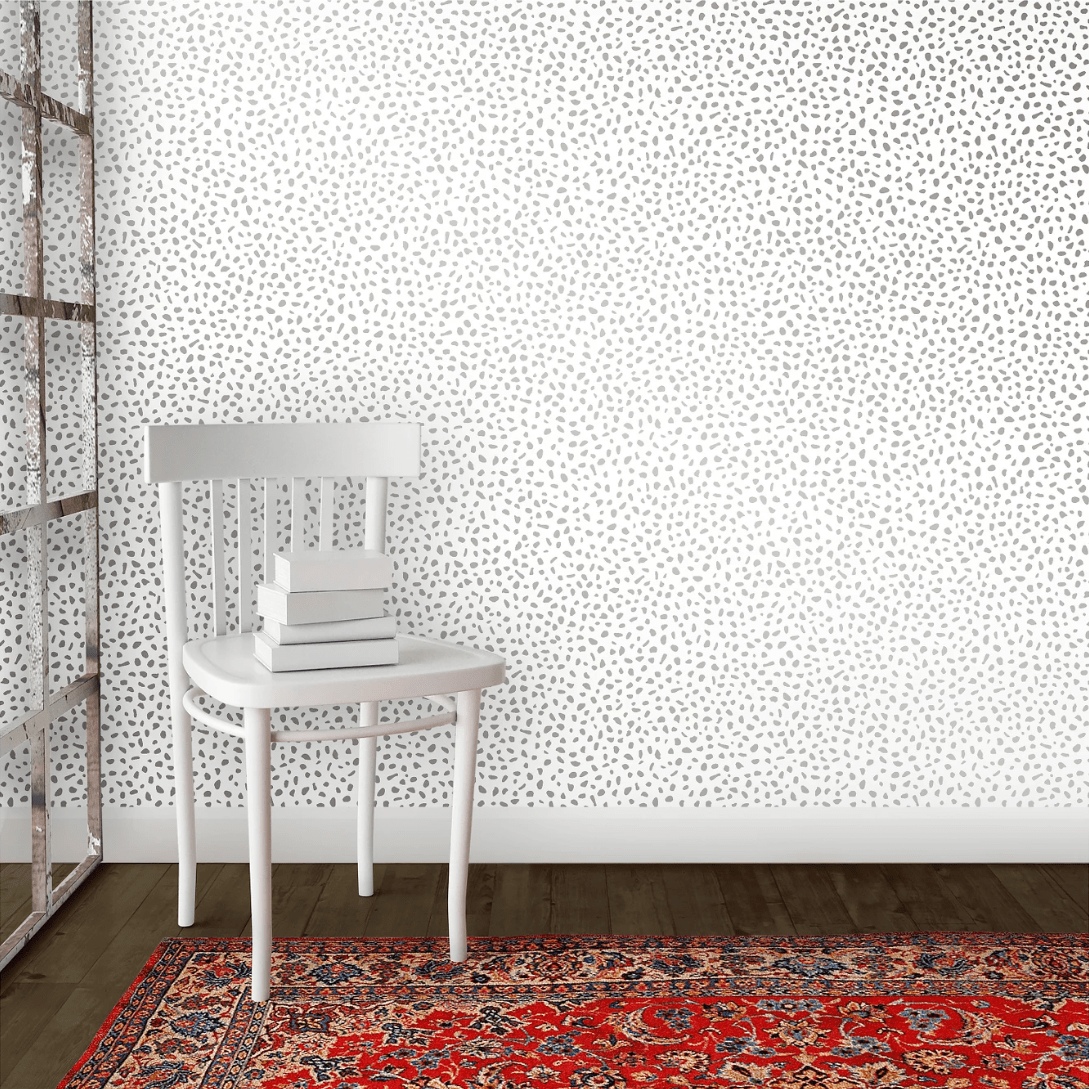 Devine Color + Speckled Dot Peel & Stick Wallpaper Sterling