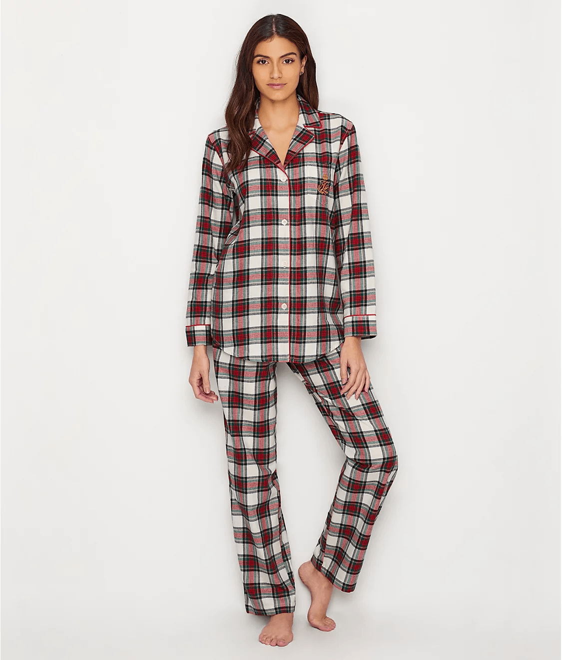 Lauren Ralph Lauren + Classic Flannel Pajama Set