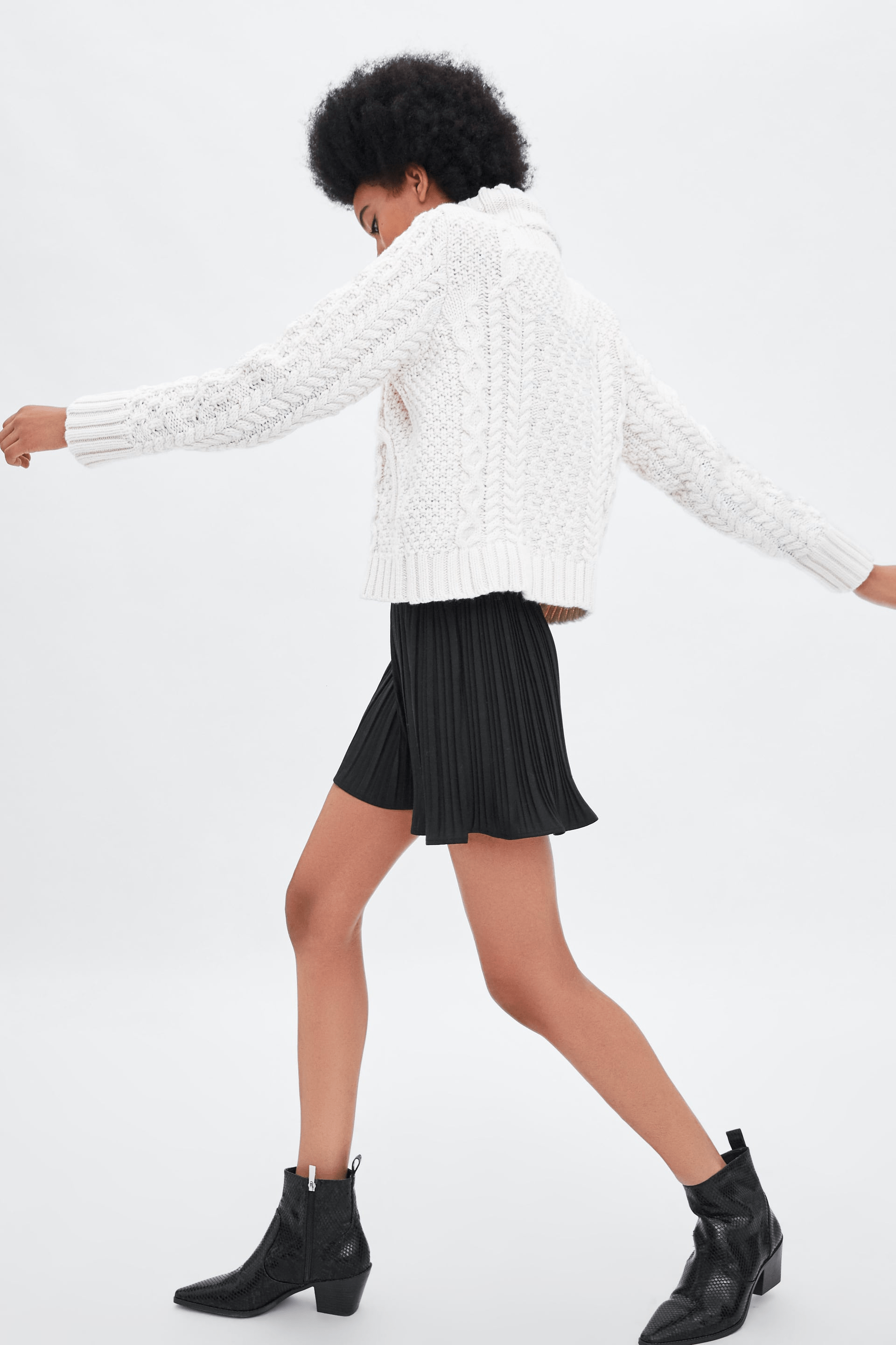 Zara + Pleated Shorts