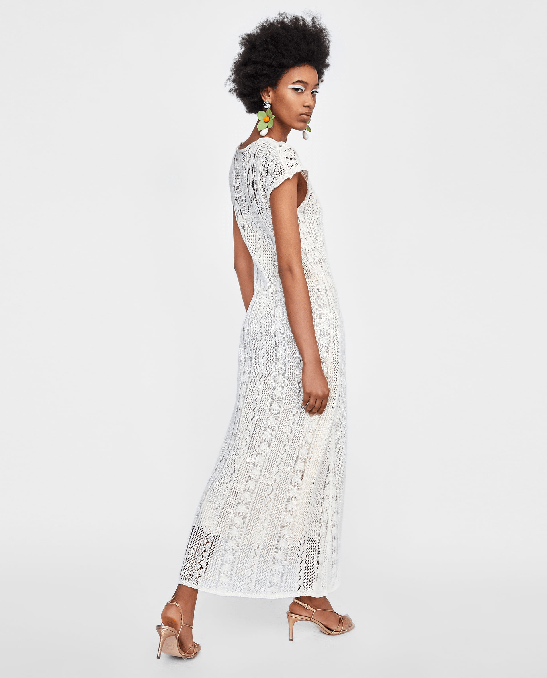 Zara + Crochet Dress