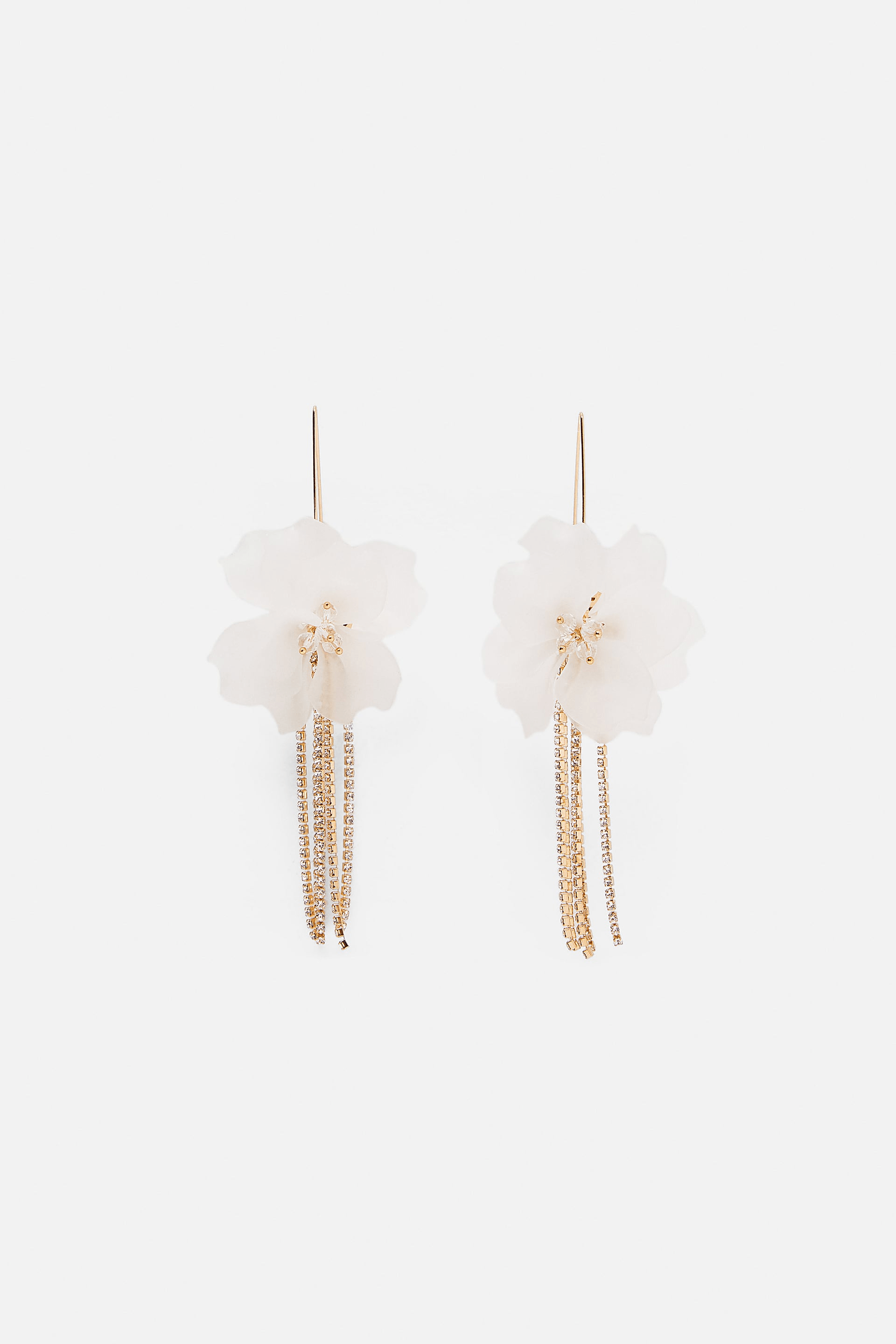 Zara + Sparkly Flower Earrings