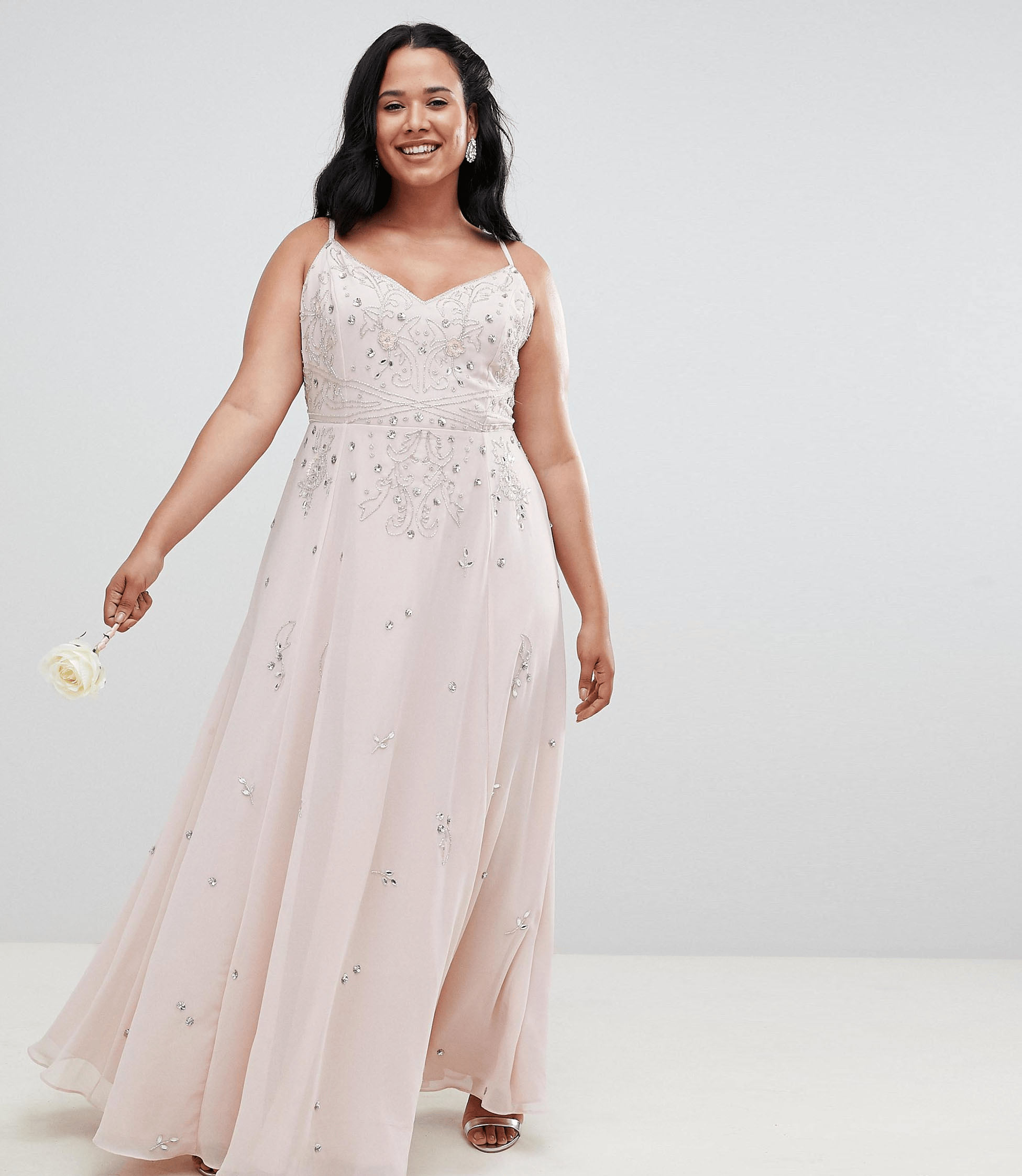 ASOS CURVE + Curve Embellished Cami Maxi Dress