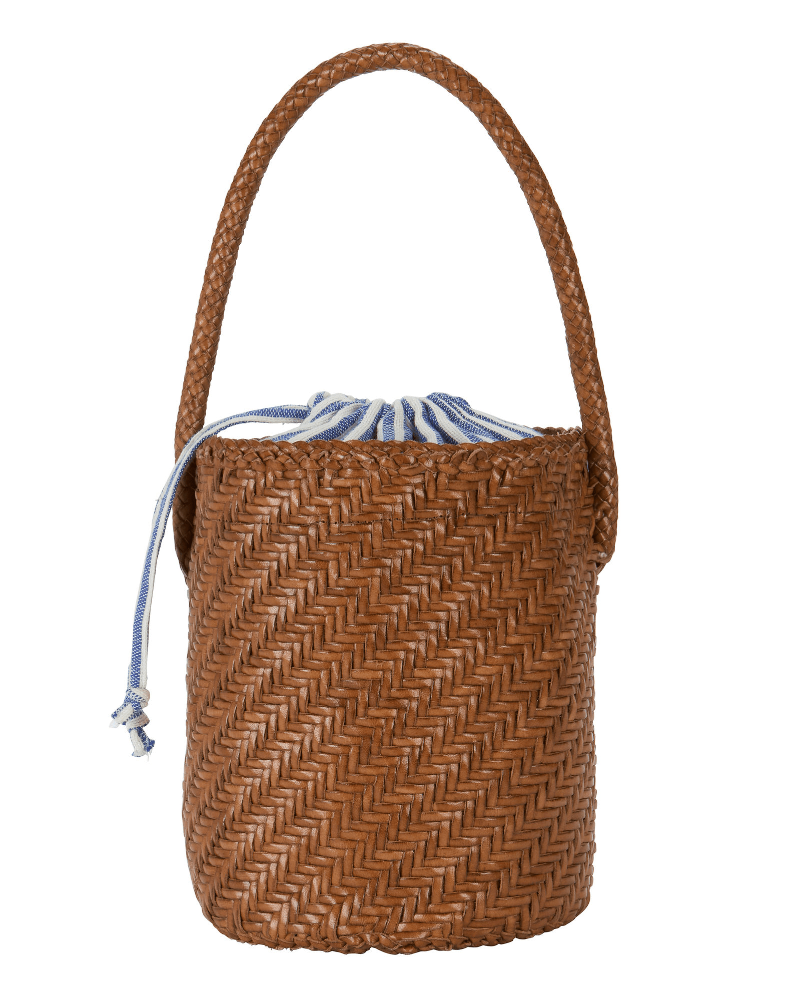 Loeffler Randall + Cleo Striped Insert Woven Basket