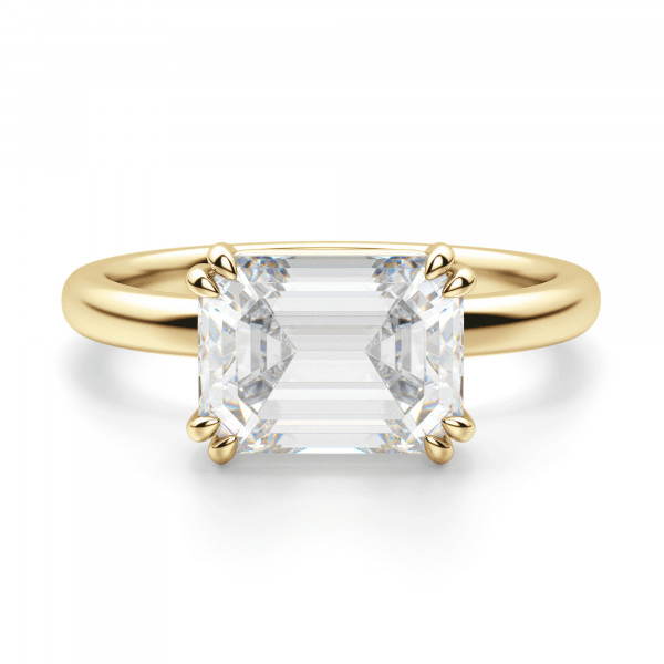 Diamond Nexus + EastWest Classic Emerald Cut Engagement Ring