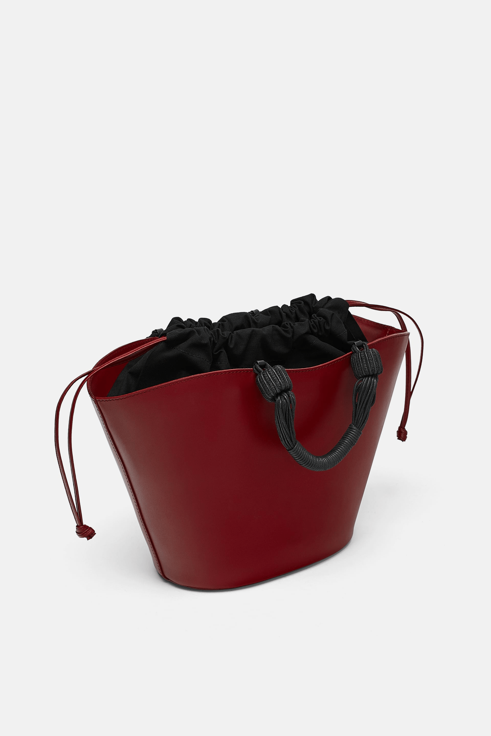 Zara + Leather Basket Shopper