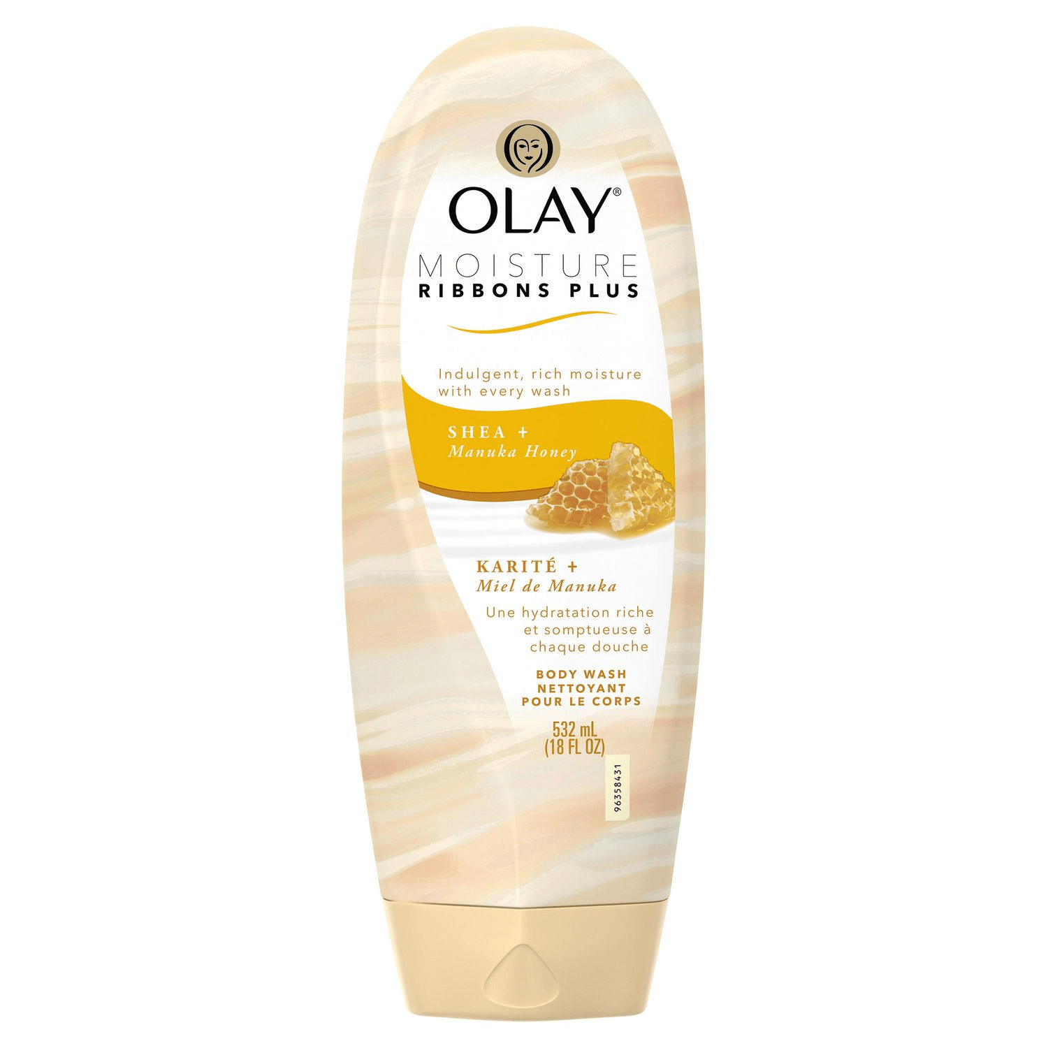 Olay + Olay Moisture Ribbons Plus Shea + Manuka Honey Body Wash