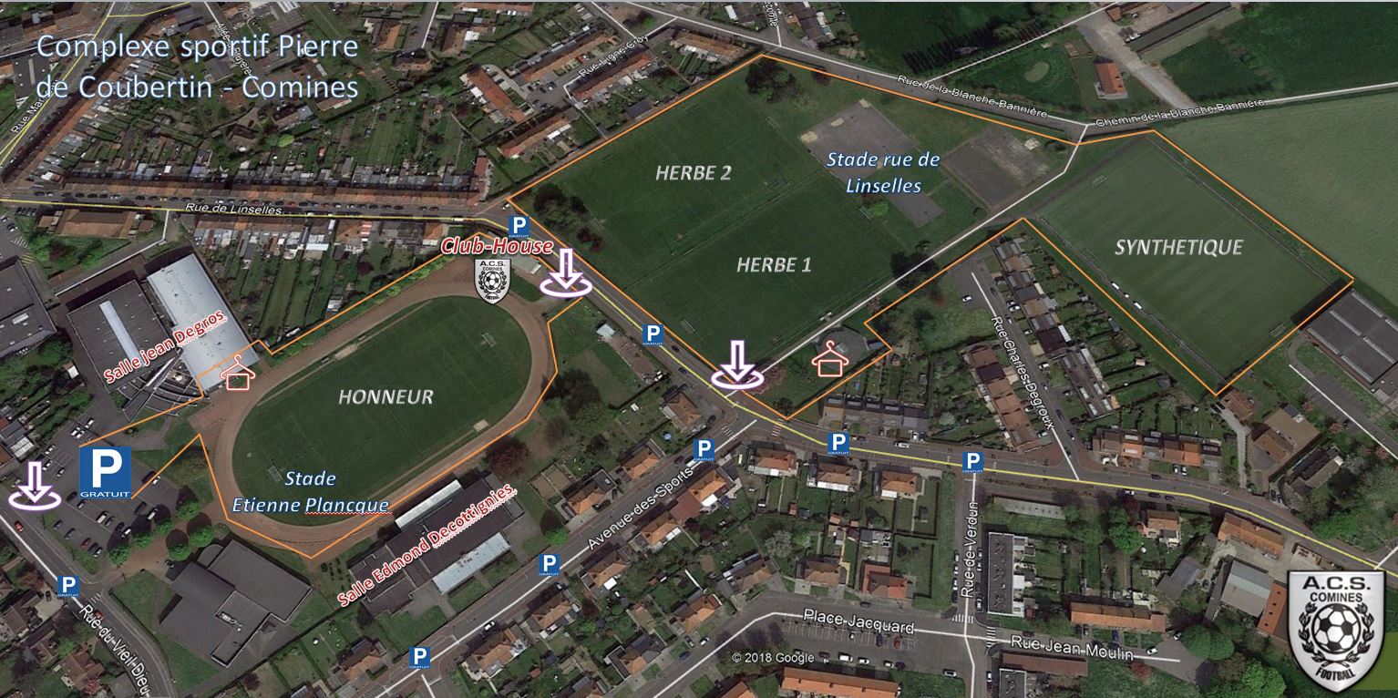 Terrain Complexe sportif Pierre de Coubertin club Football AMCS