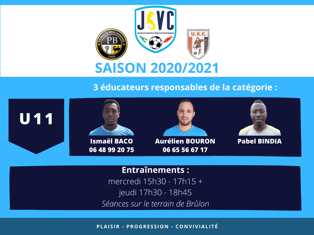 Actualité Éducateurs U11 club Football Entente Jeunesse Sportive