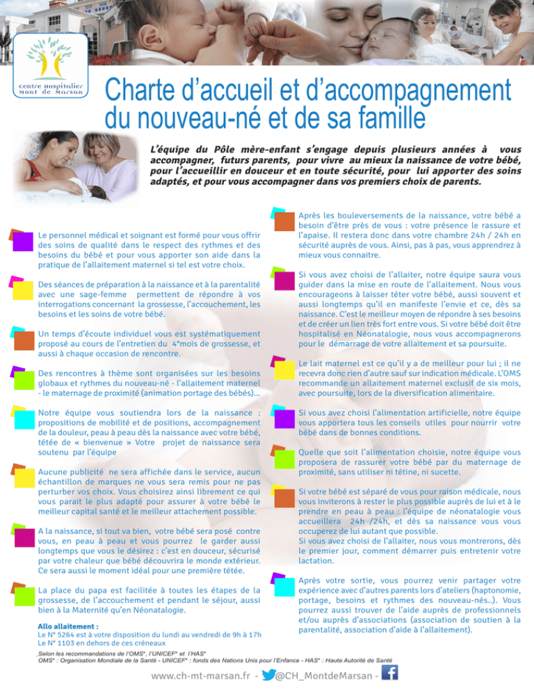 Charte d`accueil et du nouveau