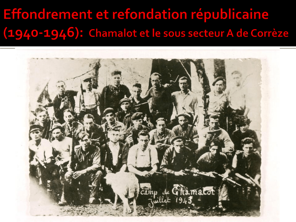 les combats de la résistance et la refondation républicaine composition