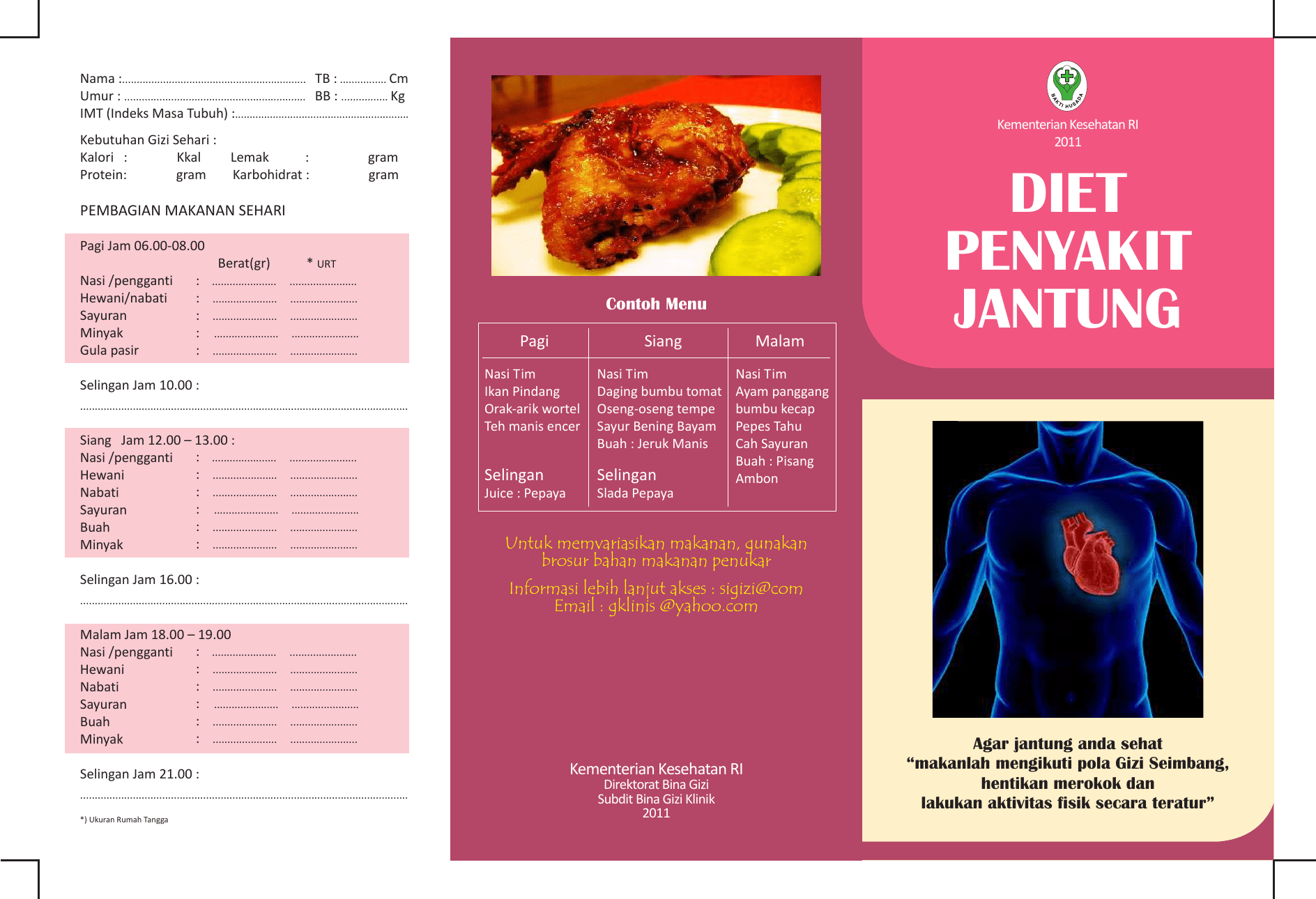 Brosur Diet Penyakit Jantung