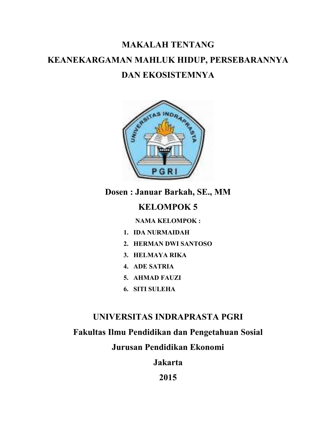 Cover Makalah Unindra - Buatmakalah.com