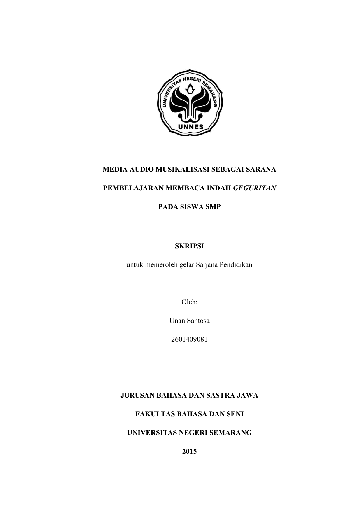 Struktur Geguritan Ana Loro Yaiku Berbagi Struktur