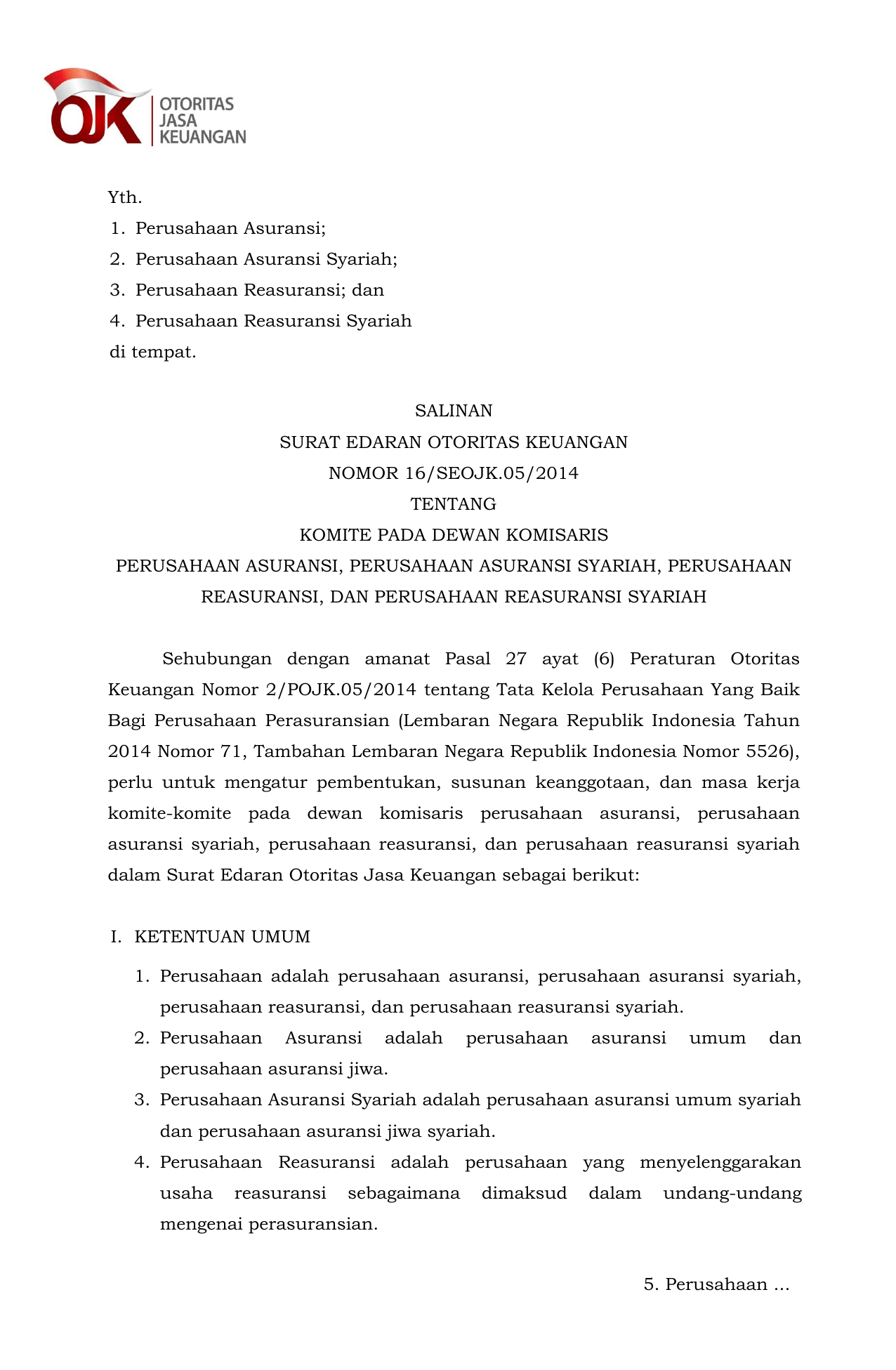 Undang Undang Yang Mengatur Tentang Usaha Perasuransian Seputar Usaha