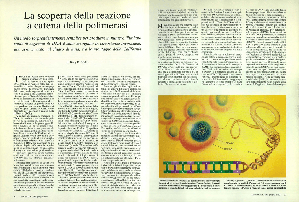 La Scoperta Della Reazione A Catena Della Polimerasi