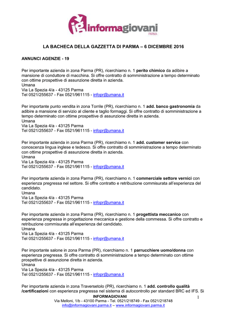 Offerte Di Lavoro - Informagiovani Parma 1024_x_725_png