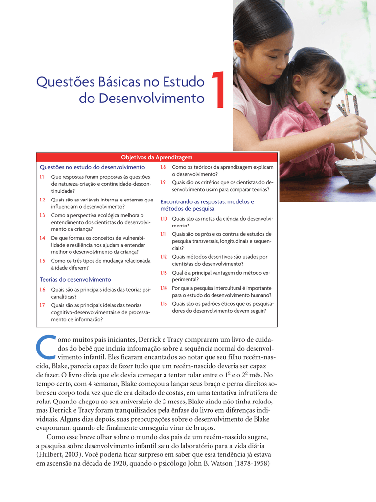 QuestÃµes BÃ¡sicas no Estudo do Desenvolvimento 1