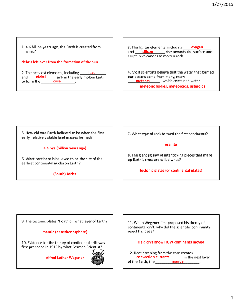 National Geographic Colliding Continents Worksheet
