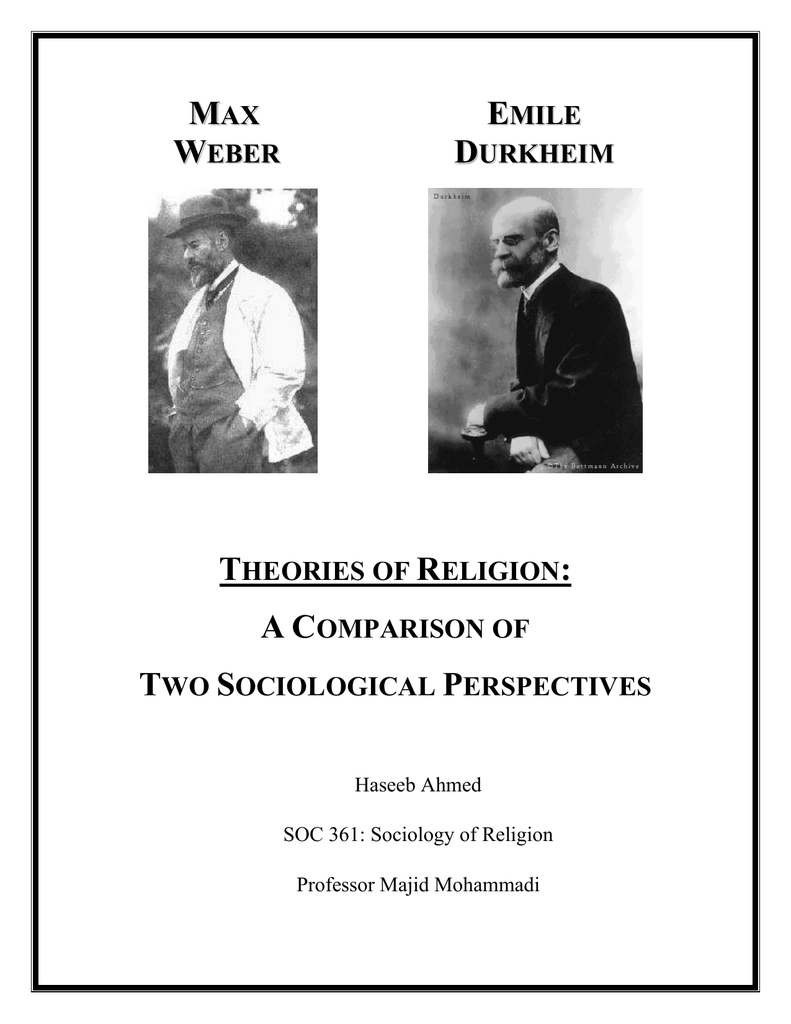 Emile Durkheims Perspective On The Study Of Religion Study Poster