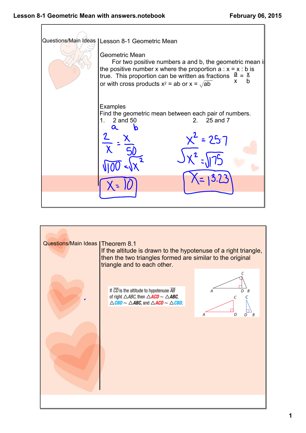How To Find Geometric Mean Of Two Numbers
